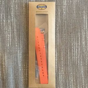 Fossil 18mm Orange Field Watch Strap